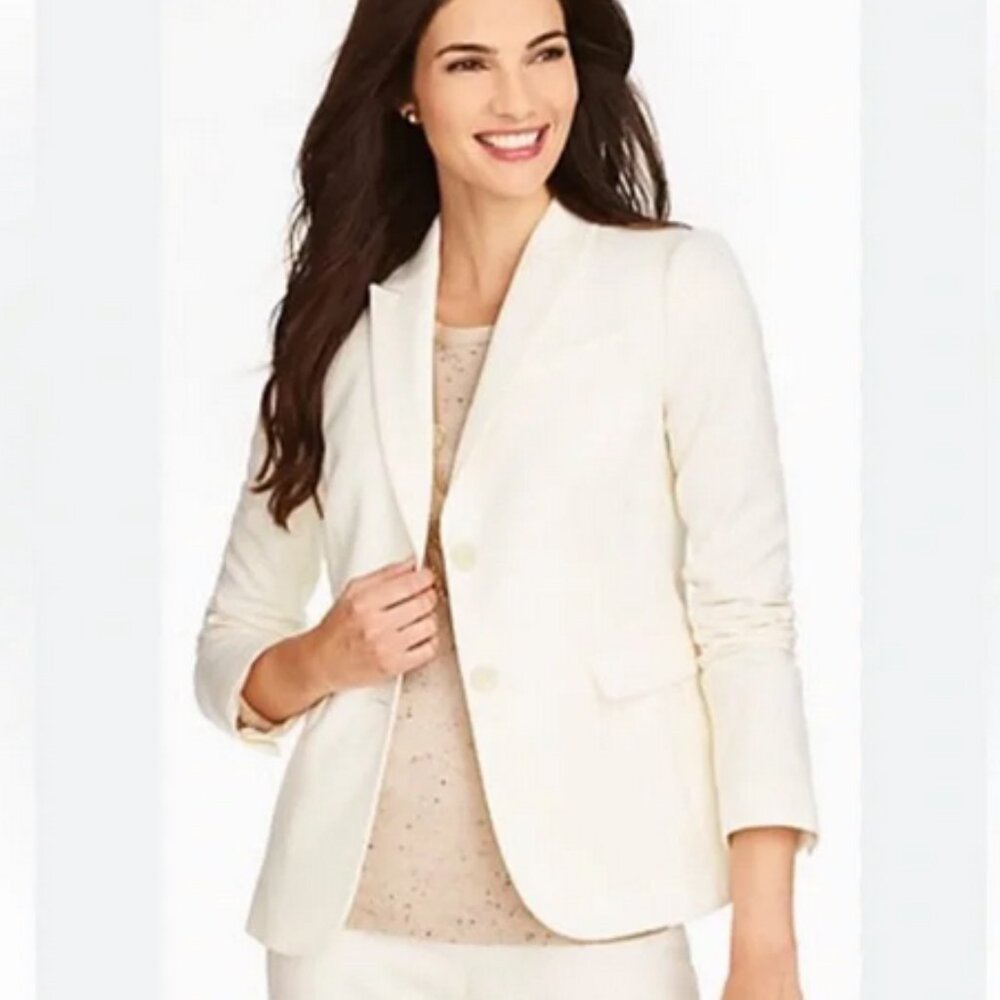 Talbots Italian Flannel Wool Blazer